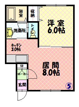 ヴァンクレールＡ１０５間取図