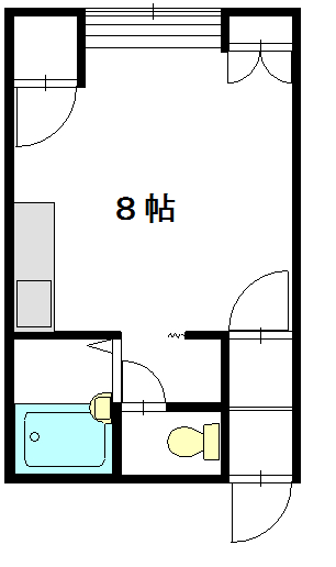 エミール旭町203間取図