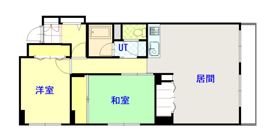 ウエストパーク0801間取図