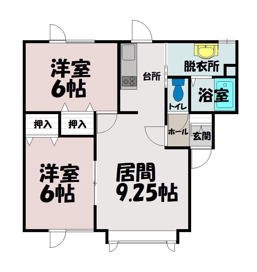 リバティパレス２０１間取図