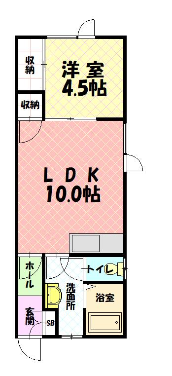 グランビューハイツ１０５間取図