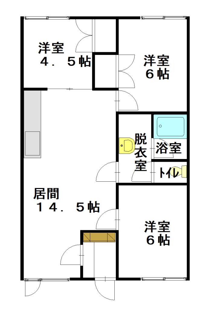 ハイツセンヨウ１０２間取図