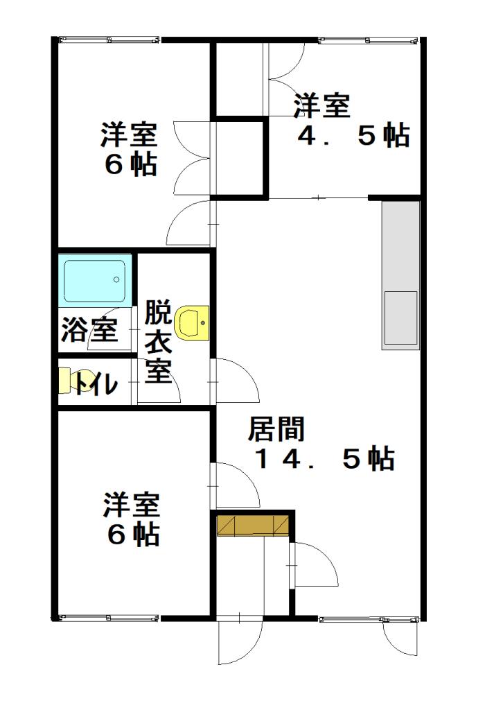 ハイツセンヨウ103間取図