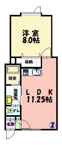 Ｂｏａｒｄ　Ｗａｌｋ１０２間取図