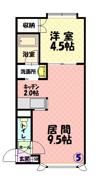 ティンバーヴィレッジＡ205間取図