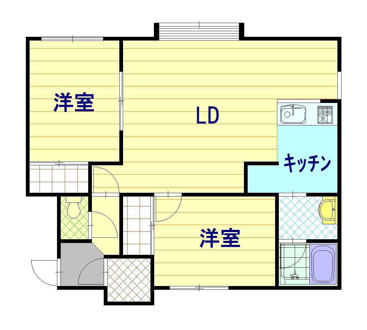 ピンクウェーブⅡ202間取図