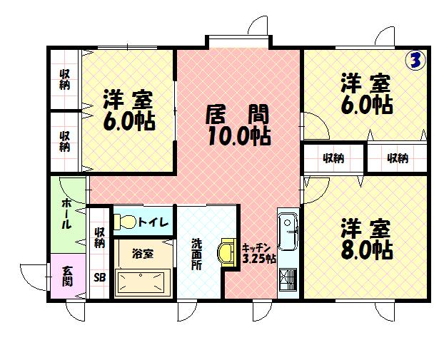 Petit PreairieⅡ203間取図