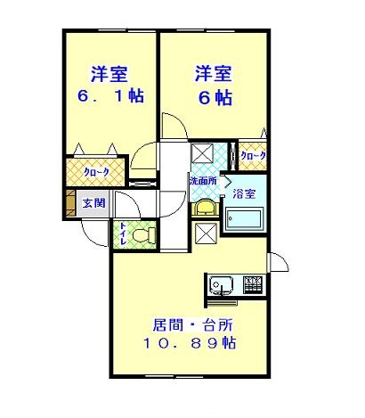 グランシャリオⅤ１０２間取図