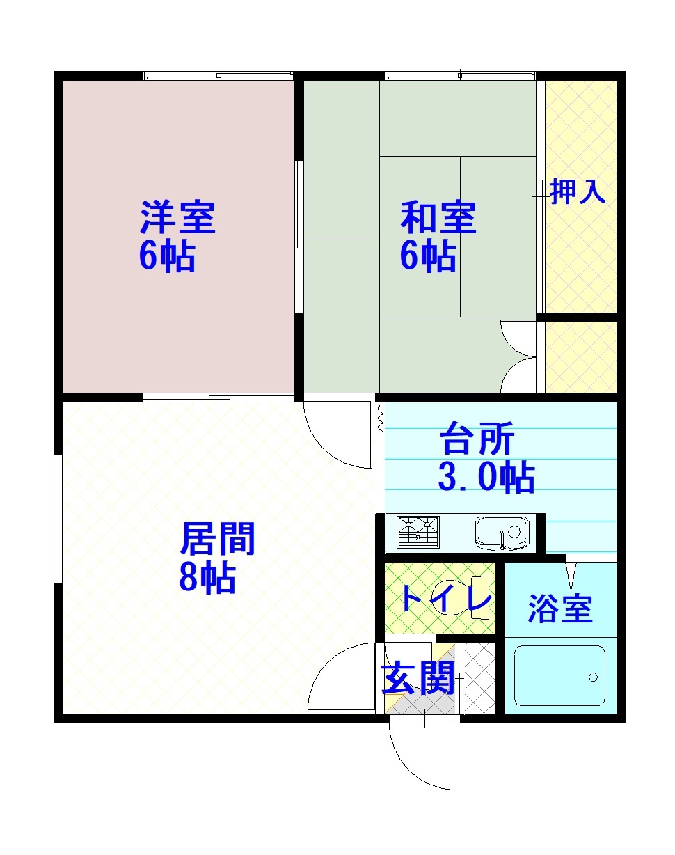 スマイル大雪206間取図