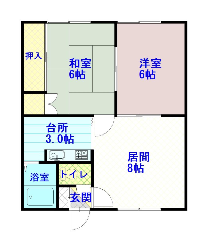 スマイル大雪１０１間取図