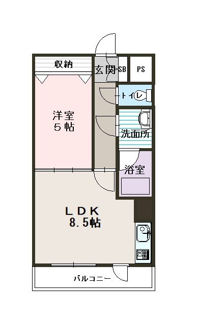コートライベル206間取図