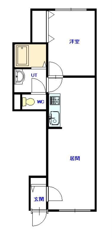 レイトンハウスⅡ２０５間取図