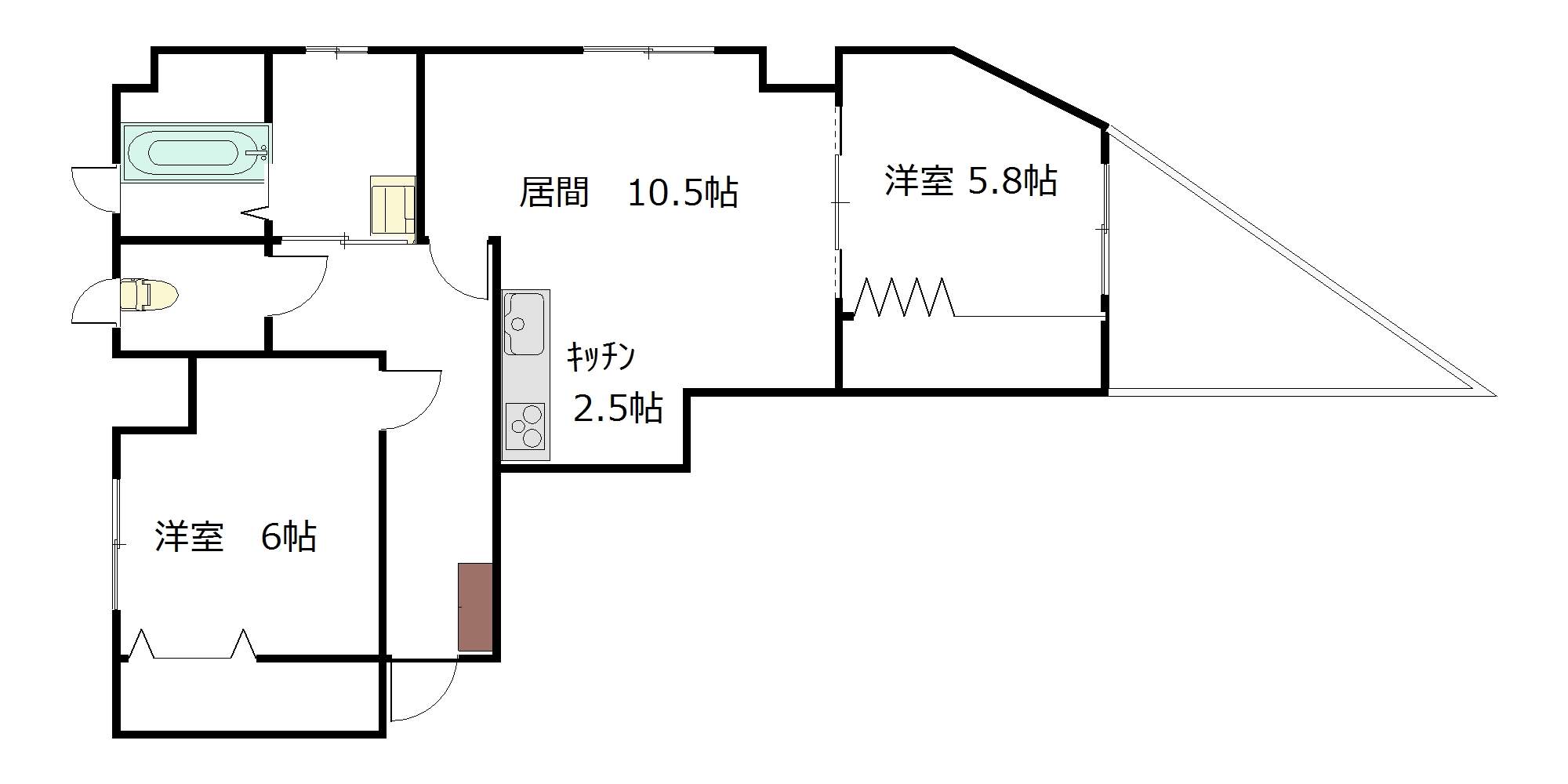 ｉｓｓａ　ｃｏｒｅ４Ｃ間取図