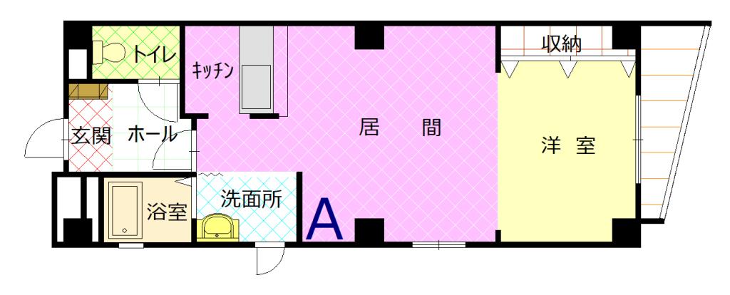 ｉｓｓａ　ｃｏｒｅ６Ａ間取図