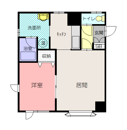 スクエアⅢ102間取図
