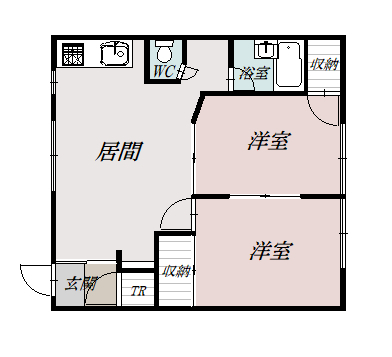 ルナハイツ１０３間取図