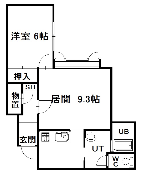 イエロージェイド１０３間取図