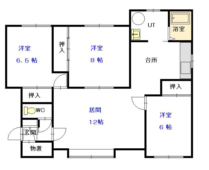アドニスα１０２間取図