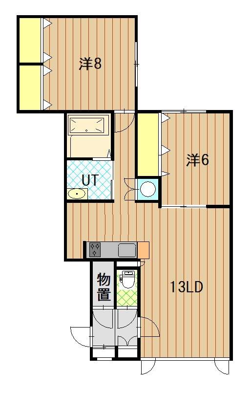 セシルＢ105間取図