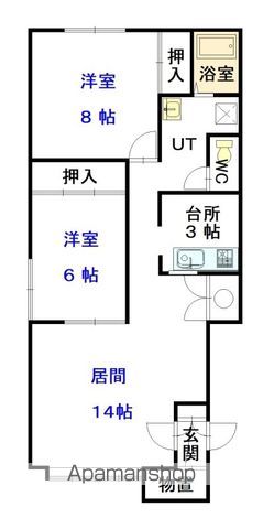 アメジストＣ２０６間取図