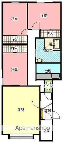 ルピナスＢ２０３間取図