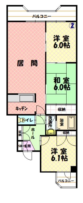 デベックス豊岡４３２０２間取図