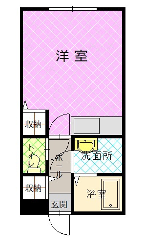 リバティ花咲203間取図