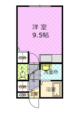 リバティ花咲１１０間取図