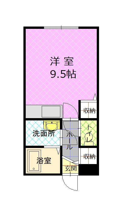 リバティ花咲３１０間取図