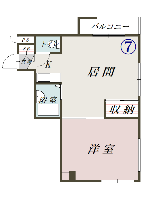 エルダーハウス豊岡307間取図