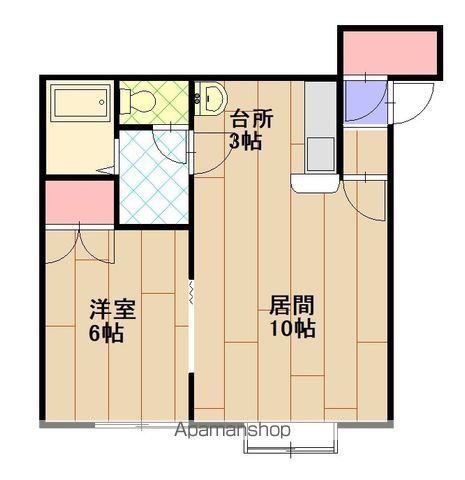 アリアンナ２０３間取図