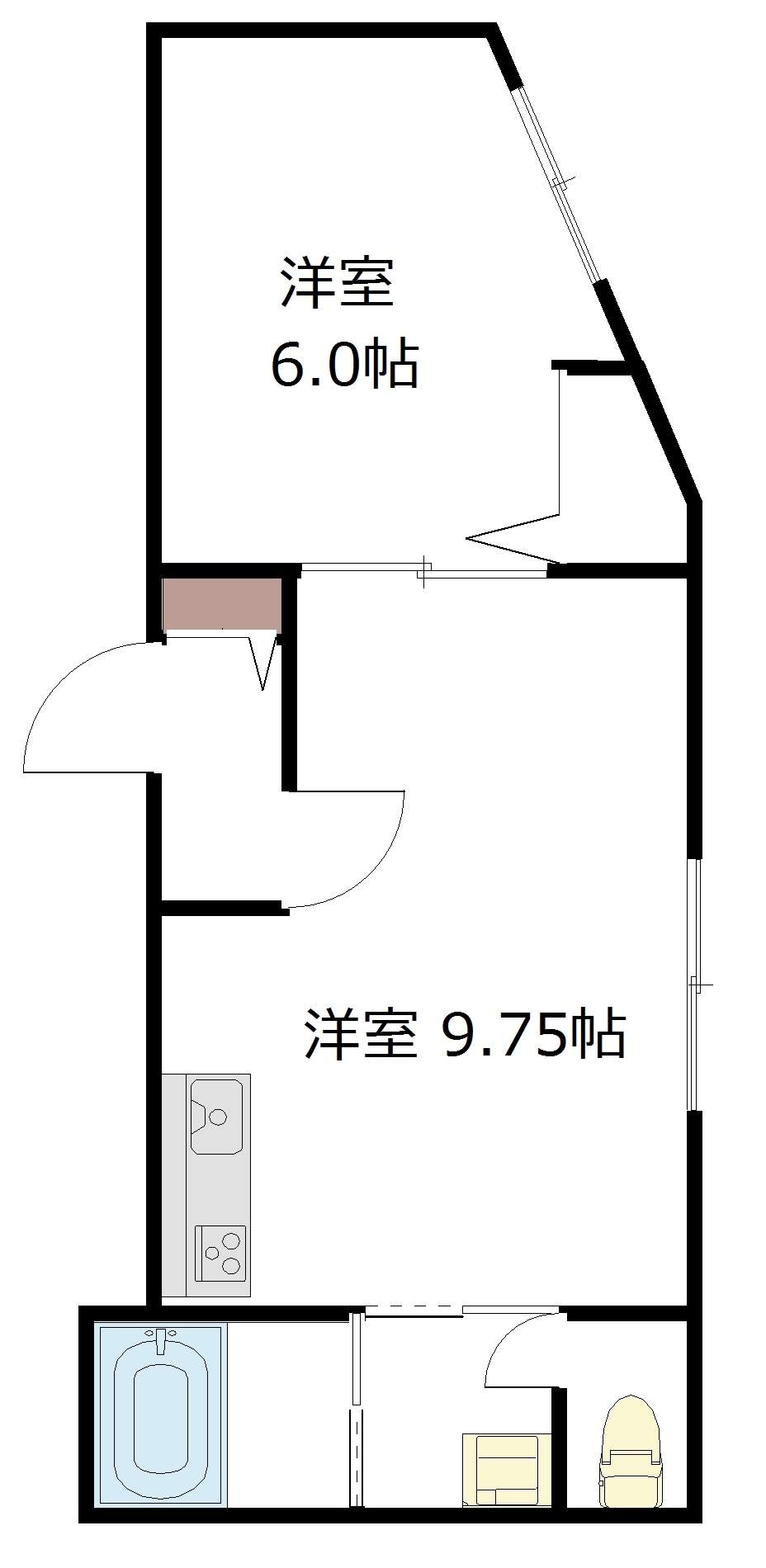 ダイヤハイツ本町２１０１間取図