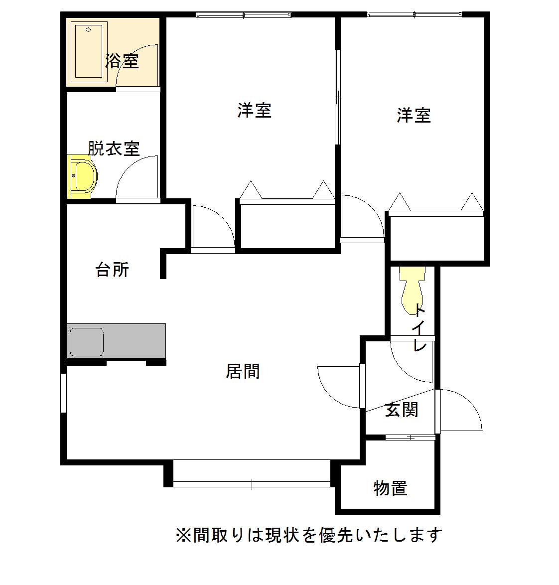 ニューファミリーＤ２０８間取図