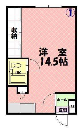 エステート川端201間取図