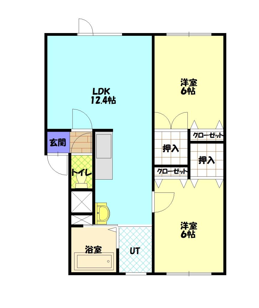 アークヒルズ３０２間取図