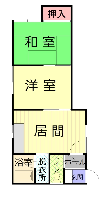 ハイツ216105間取図