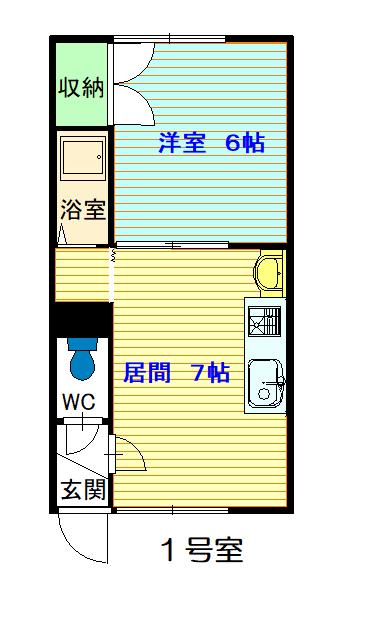 パレスサンタモニカ１０１間取図