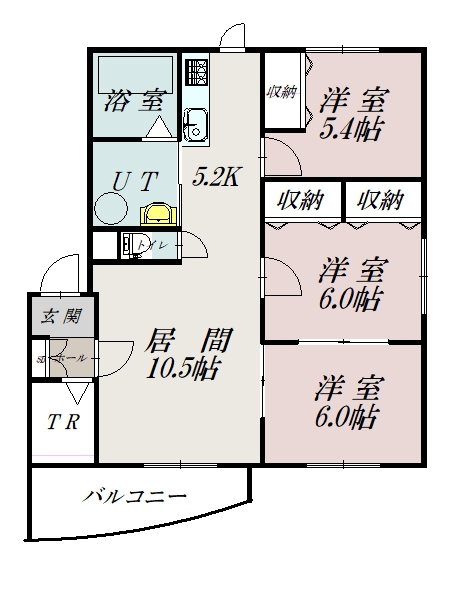 クリスタル東光2D間取図