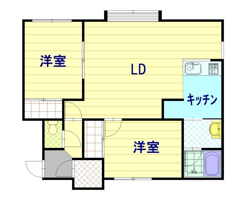 ピンクウェーブⅠ202間取図