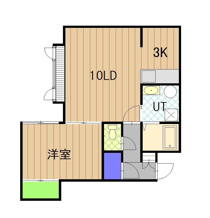 ソニア秋月102間取図