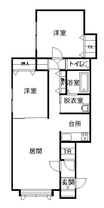 アレスＢ１０３間取図