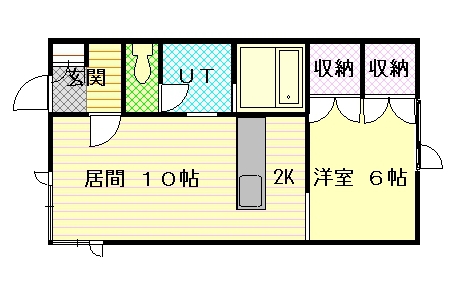 ＬｉｆｅこあＥａｓｔ１０２間取図