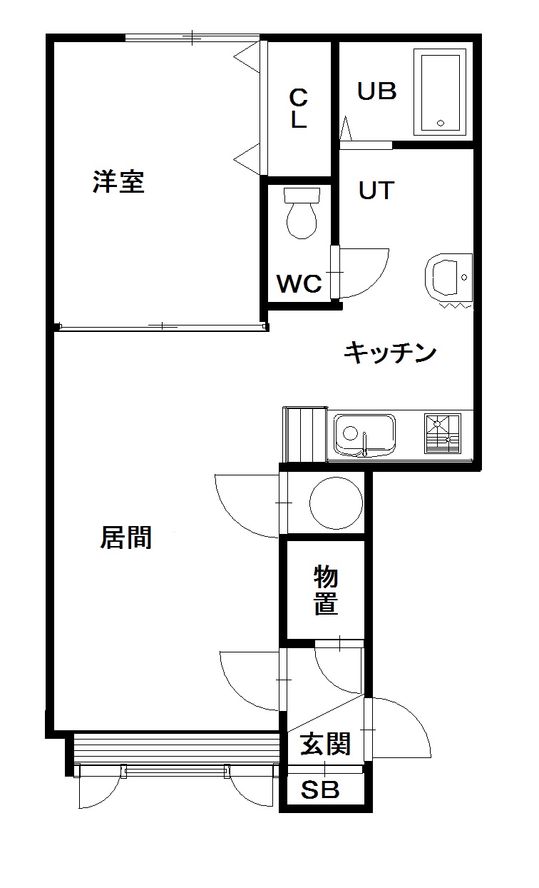 ライフステージホープⅤ201間取図