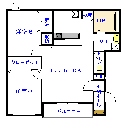 アルグレース豊岡302間取図