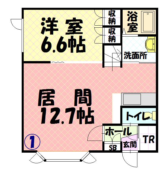 グレイトＨＯＵＳＥ２０１間取図