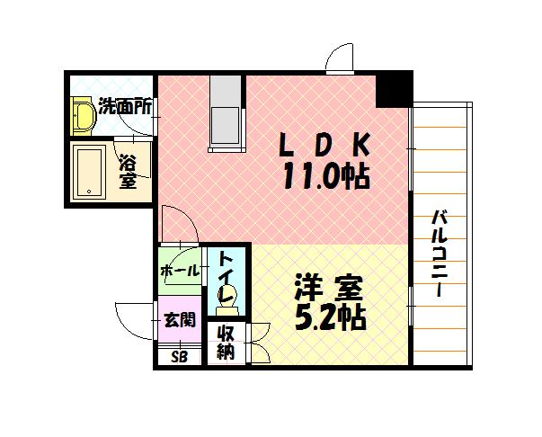 ユニベール603間取図