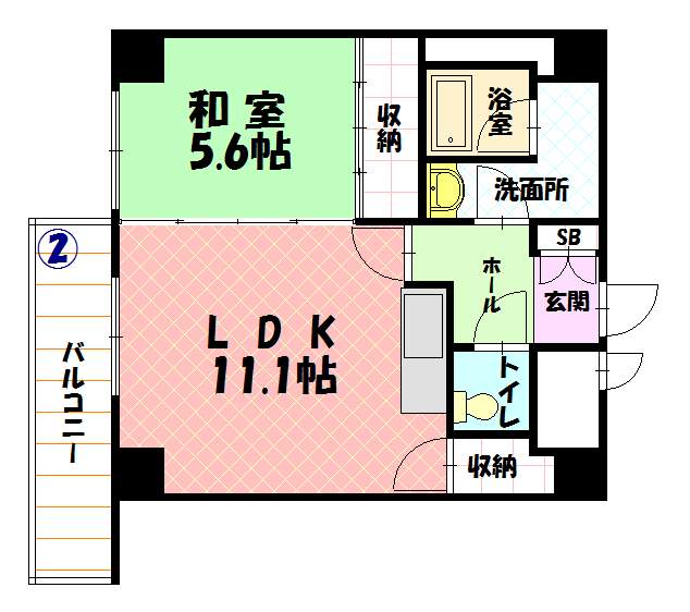 ユニベール802間取図