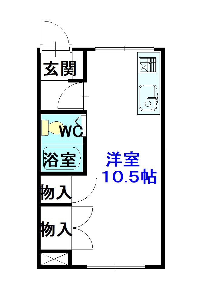 東堂ビル202間取図