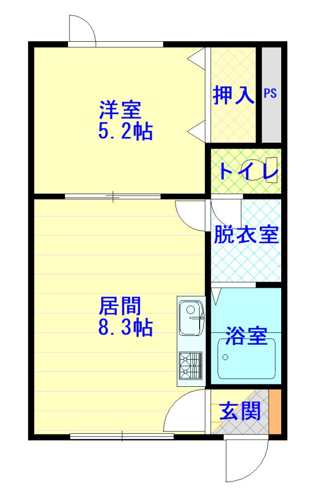 ＬＡＭＩＳ　ＷＥＳＴ103間取図