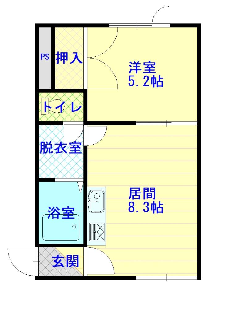 ＬＡＭＩＳ　ＷＥＳＴ２０６間取図